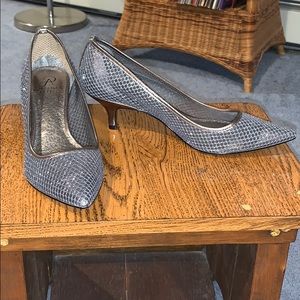 ADRIANNA PAPELL gunmetal honeycomb BNWOT
